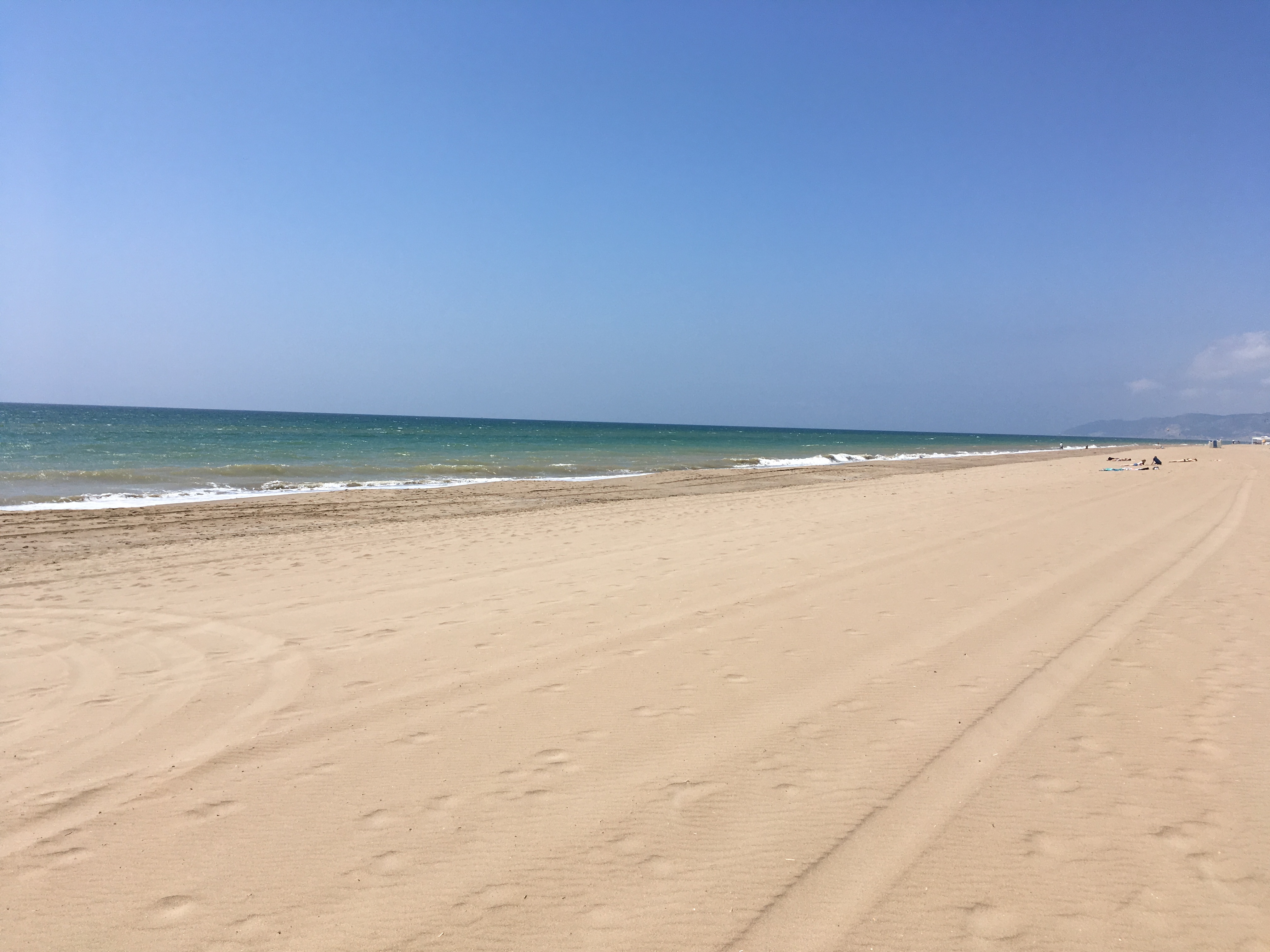 Strand in Gava bei Barcelona