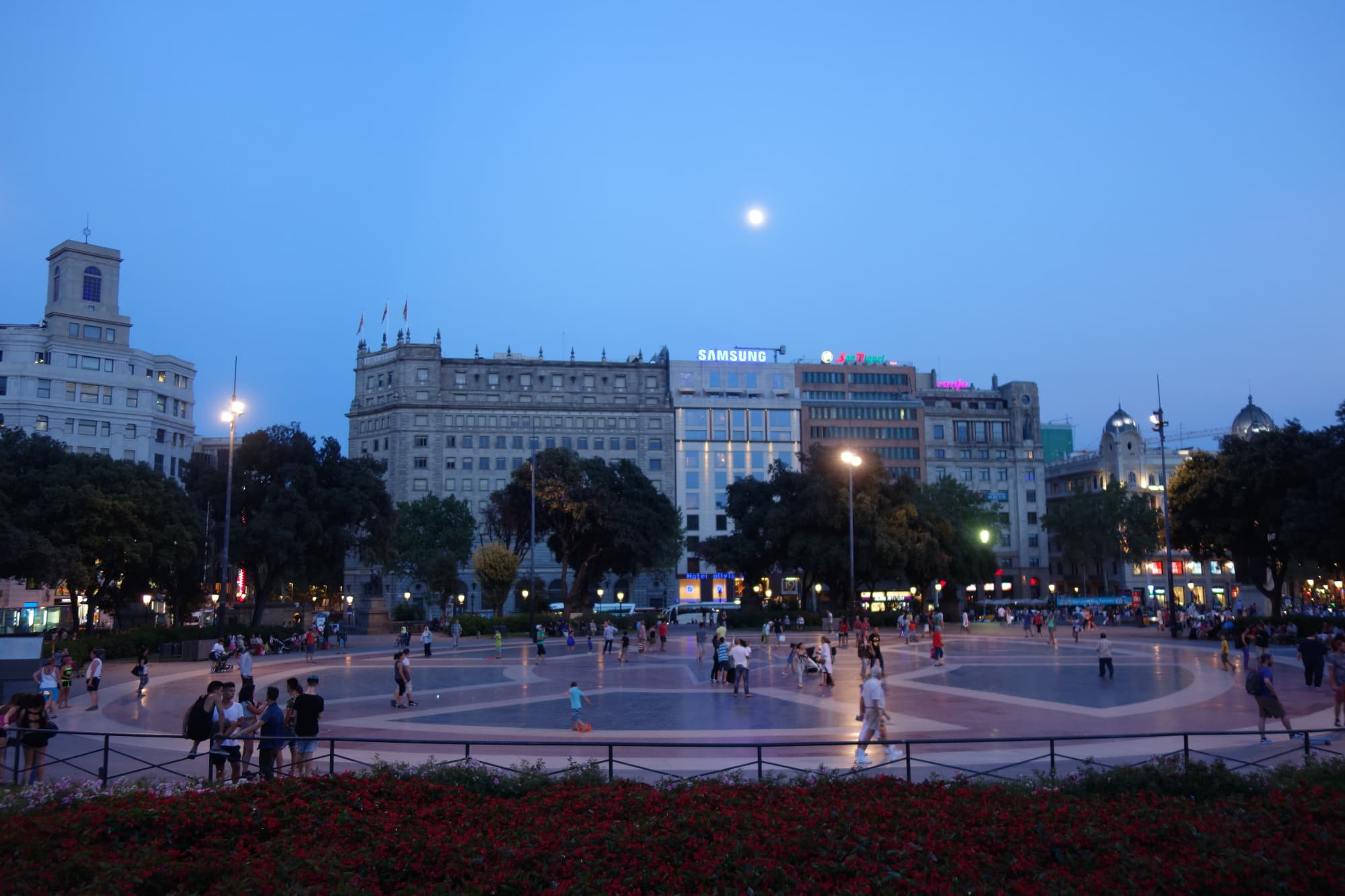 Plaza de Catalunya in Barcelona
