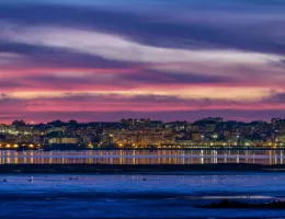 Kantabrien Bild in der Nacht